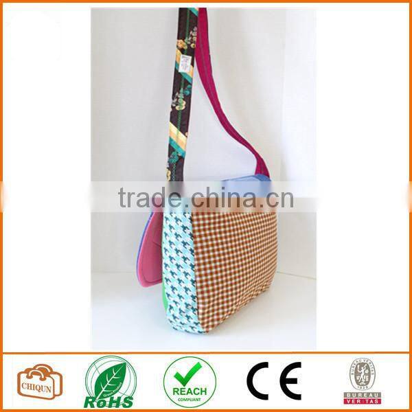 messenger or laptop bag made with vintage materials OOAK