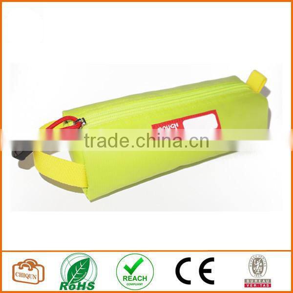 Tarpaulin Name Tag Small Pencil Case Pouch (Lime Green)