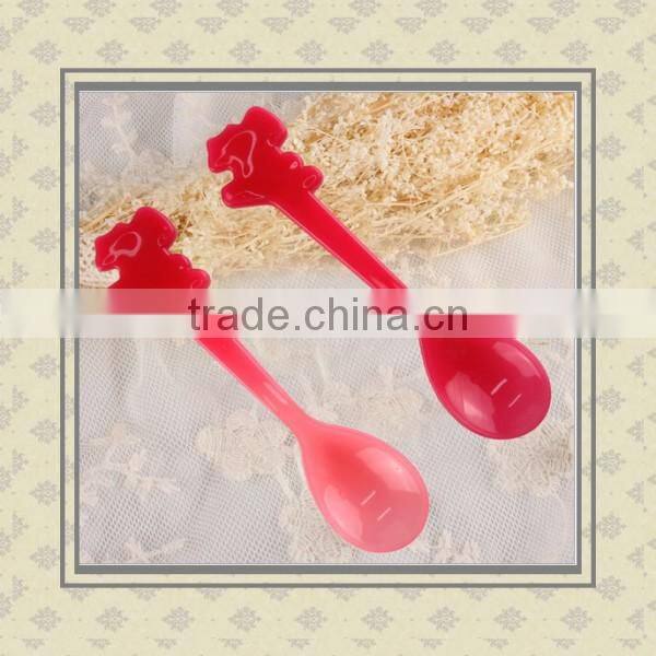 Customized your own food grade high quality plastic ice cream spoons for children ice cream spoons manufacturer