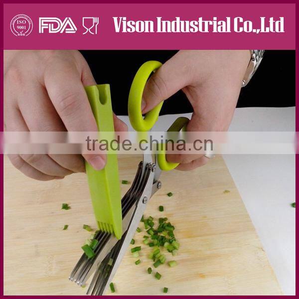 New Design Kitchen Herb Scissors with cover