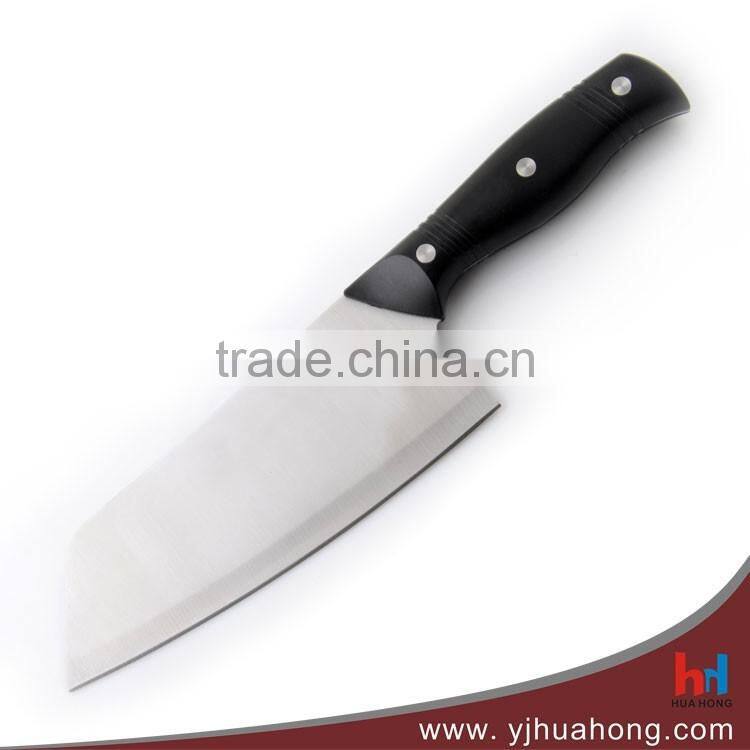 Laser finishing blade stainless steel santoku knives with plastic handle (HF-54)