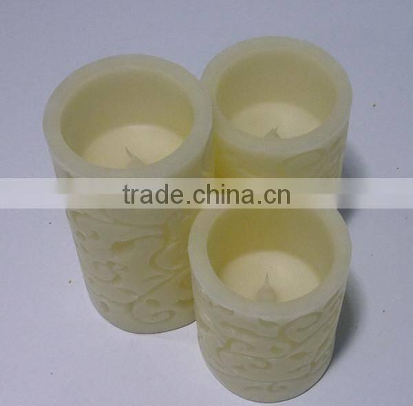 High quality carved LED candle set