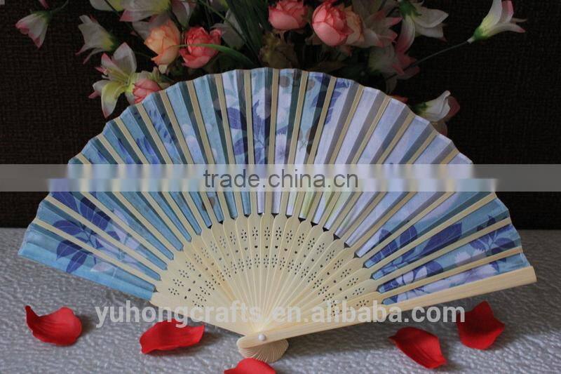 Beautiful bamboo fabric fan for ladies