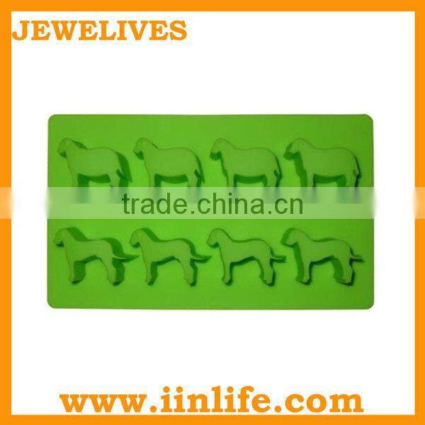 cute dog sharp silicone ice cube tray