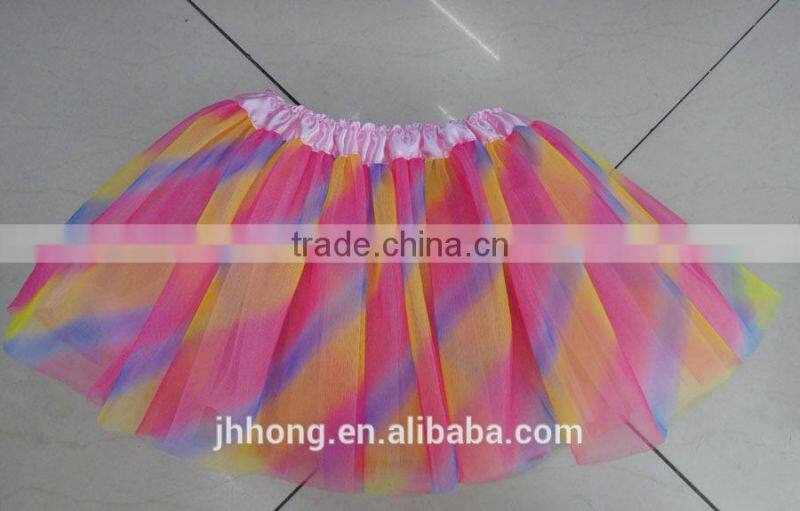 2014 rainbow colorful baby tutu skirts