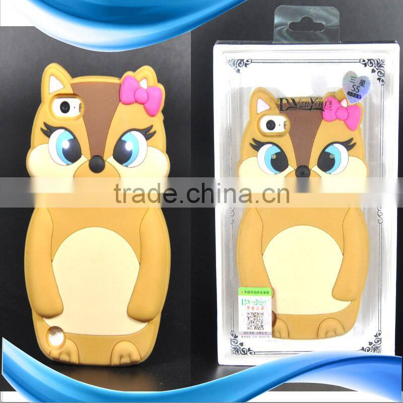 Phone protector: 3D animal shape silicone gel phone cases
