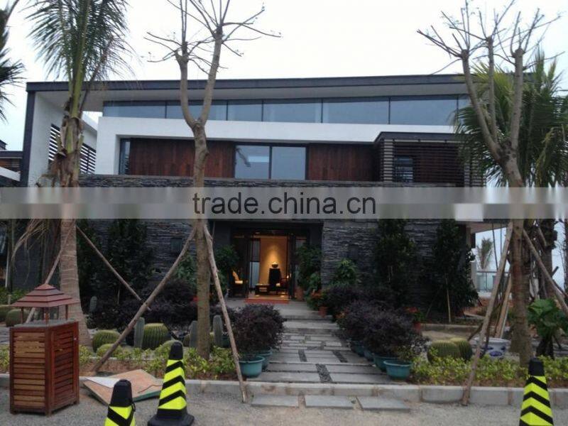 Chinese Factory Made Good Price Outdoor Strand Woven Bamboo Wall Panel Strips in Light Chocolate Color---KE-OS0888