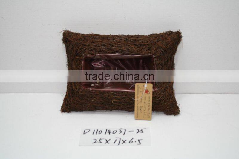 five-pointed star shape moss and sisal pot