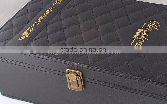Eco-Friendly Top Quality Pu Leather Wine Gift Boxes Factory In China