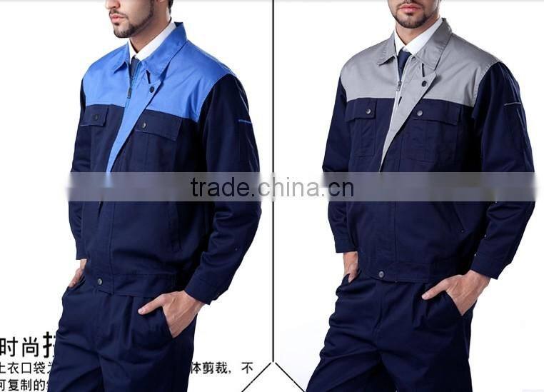 work wear set male tooling uniform and engineer jacket customize long-sleeve mechanic jacket