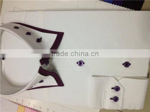 Mens white french cuff office shirts manufacturer gold supplier shirts