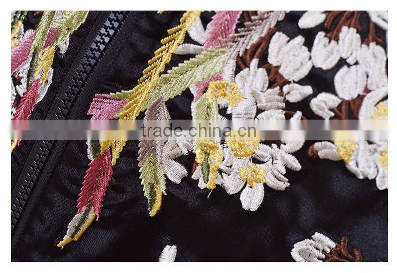 Womens embroidered jacket wholesale custom bomber jackets