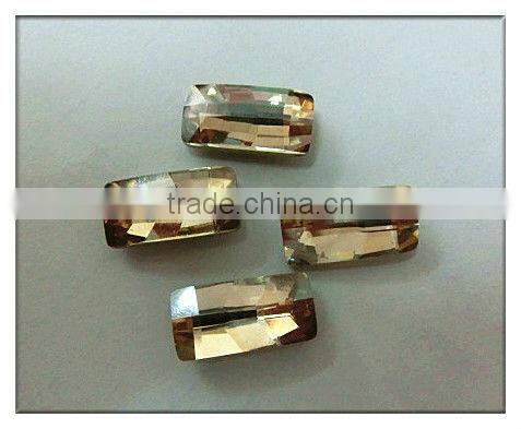 wholesale crystal pure baguette point back loose rhinestone