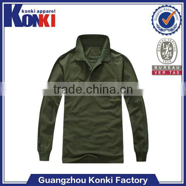 Custom long sleeve polo shirt wholesale