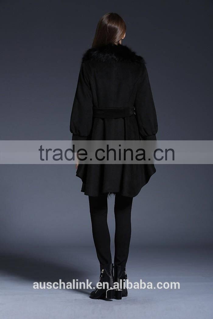 hot sell trendy lady custom made sexy fur coat made in china