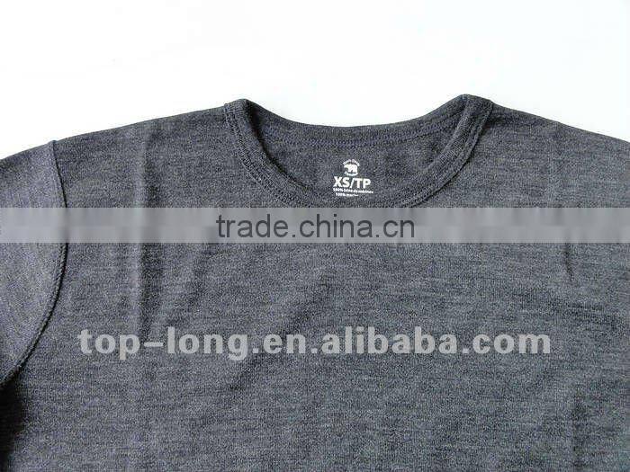 100% merino charcoal base layer women thermal suit of Ladies crew