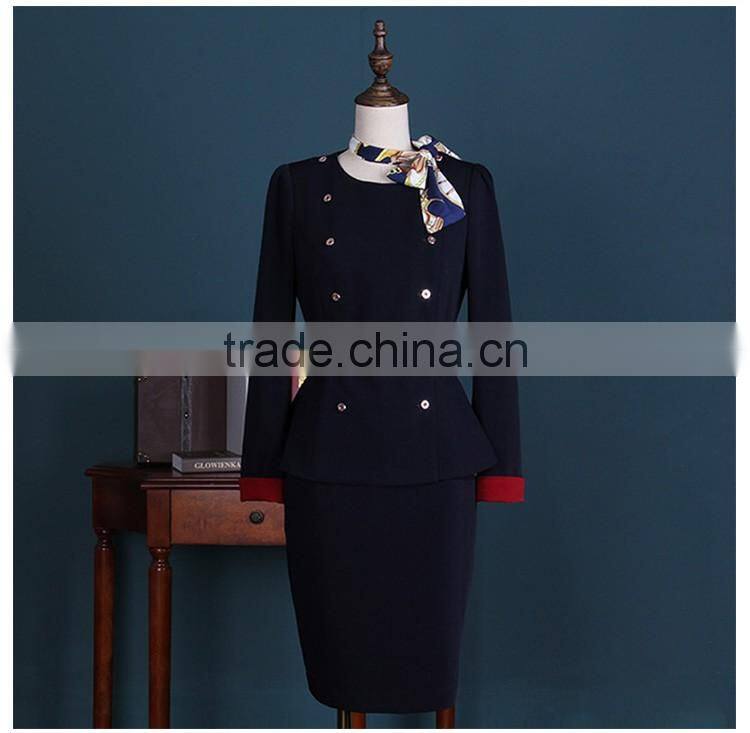 Ladies Traditional Black Colours Airline Polit Uniform