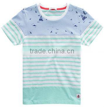 2016 new collection for children stripes customer made t shirt