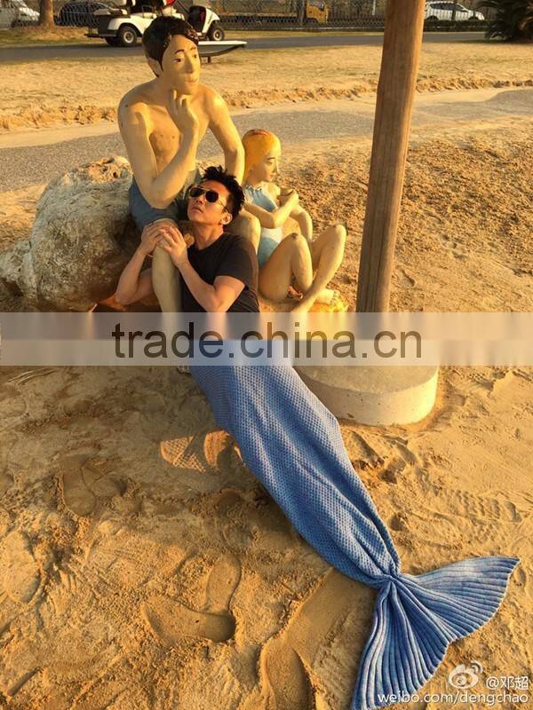 Wholesale Crochet Animal Adult TV Mermaid Tail Blanket