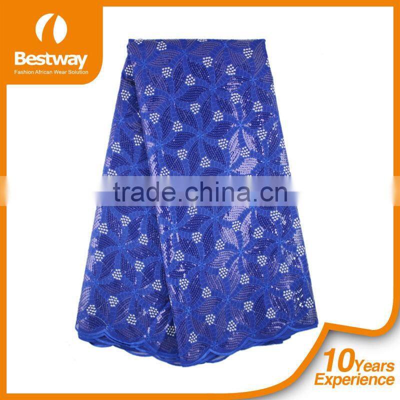 Factory Price Custom Design Guipure Embroidery Mint Green Lace Fabric