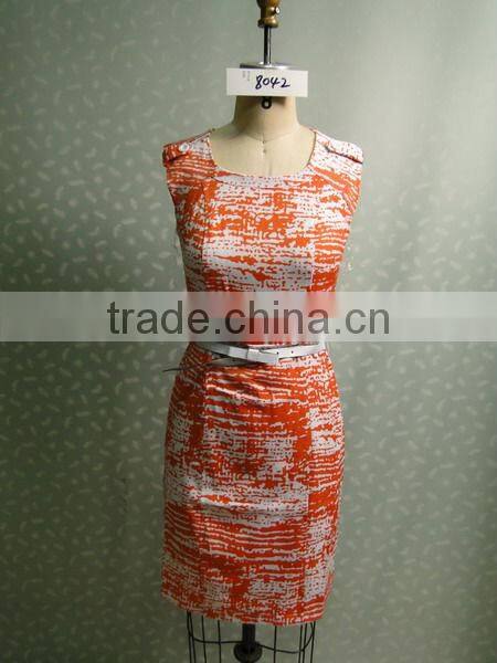 fashion design small girls dress with belt