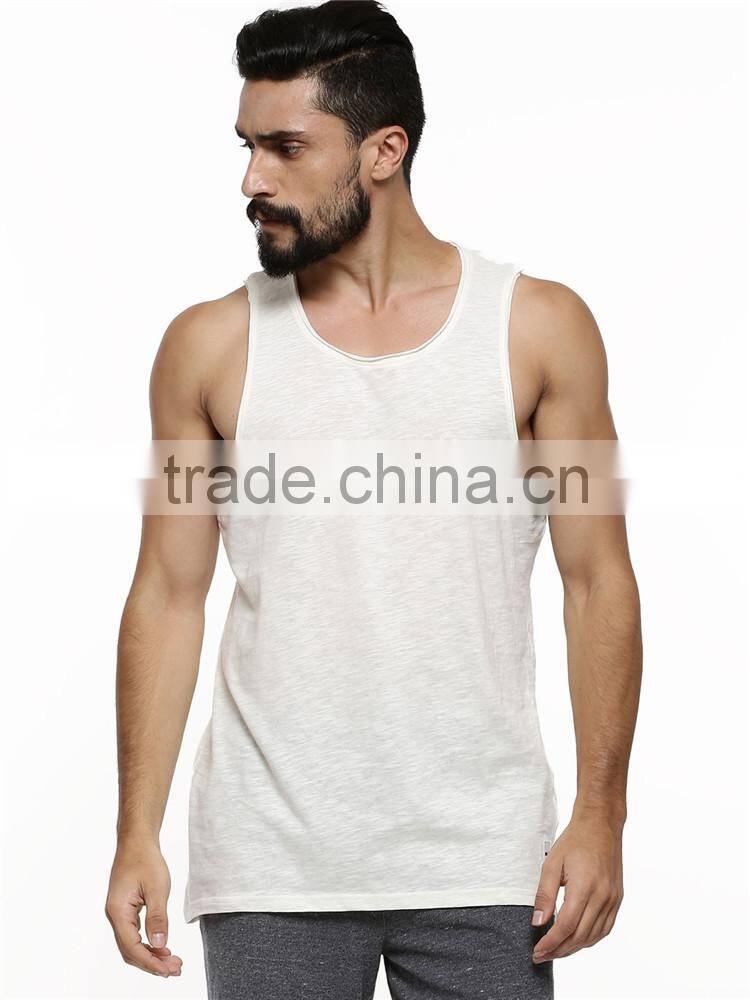 Factory direct plain white mens tank top shirt for sale