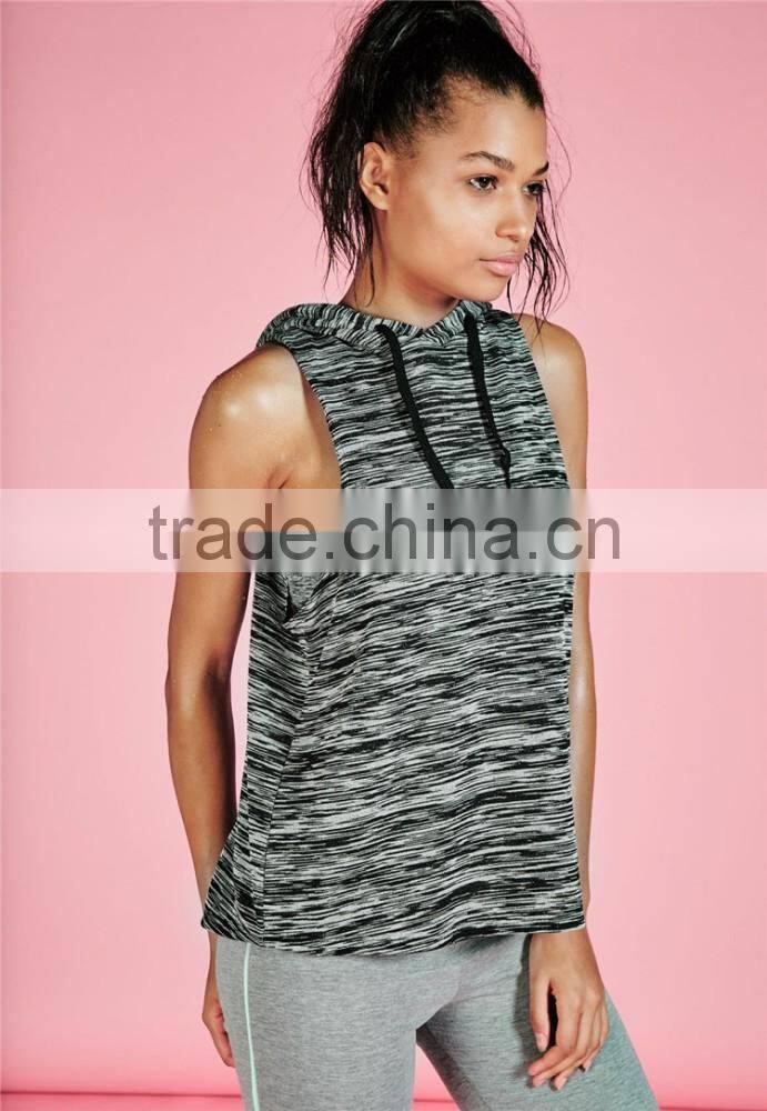 Bulk hooded sweatshirt OEM custom sweatshirt sleeveless sweatshirt