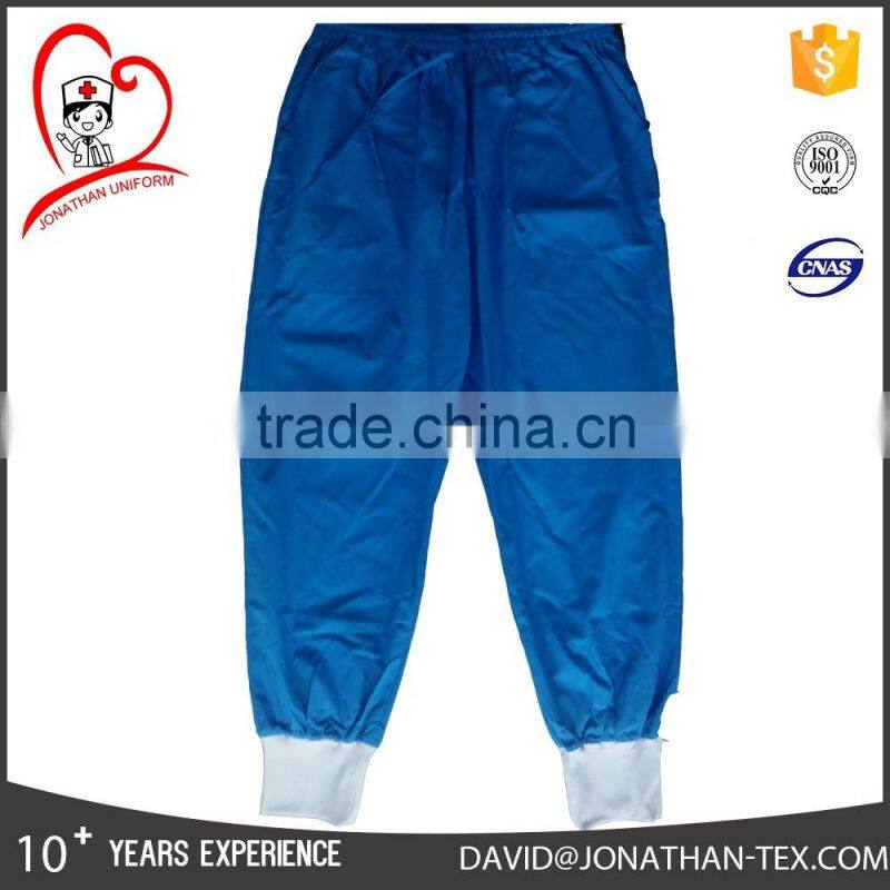 environmental poly cotton material for Lower cost and expensive price unisex medical uniform scrub