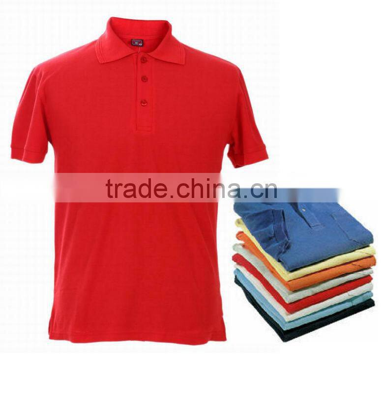 promotional cotton pique polo shirt with company name/logo