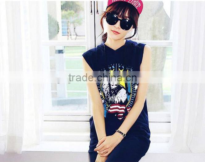 Navy blue sleeveless dresses