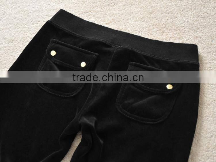 custom design sports training set woman athletic dress women's winter velvet sports track suit