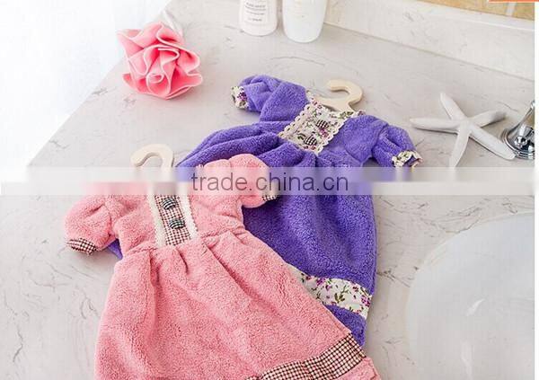 Hot sale new arrival microfiber material fashion lovely skirt design bath hand towels,Bath towel