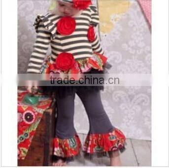 Easter spring fall 2016 ruffles baby girl boutique clothing holiday matching dots pants giggle moon girl cotton remake outfit