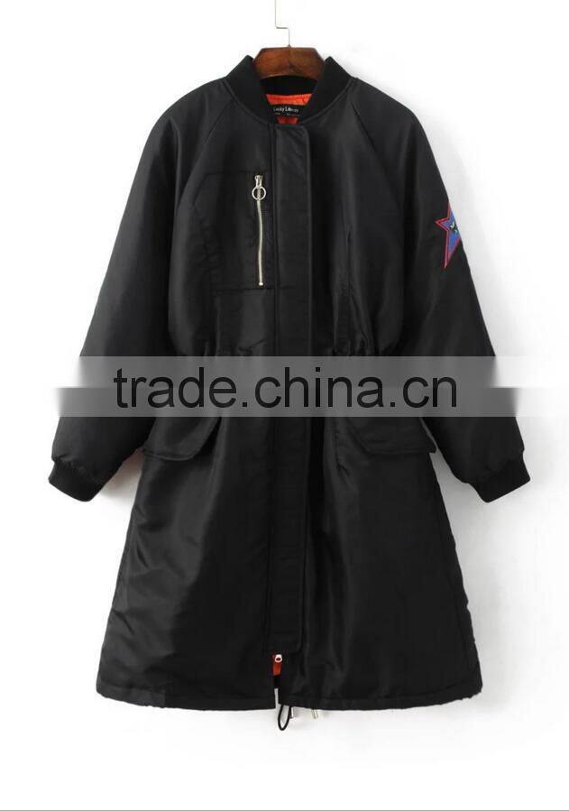 Runwaylover EY1053C army green women padded winter parka jacket parka coat