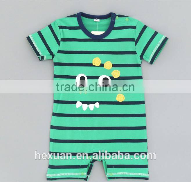 wholesale summer cotton baby clothes short sleeve newborn baby romper
