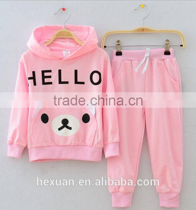 Kids clothes sets, spring autumn clothing, China supplier clothing,casual fashion Korea design children's clothing sets