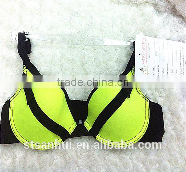 Lovely bright green sexy bra hot image is limited suppling 2016