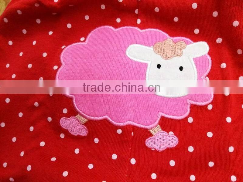 Breathable cotton short baby girls PP pants