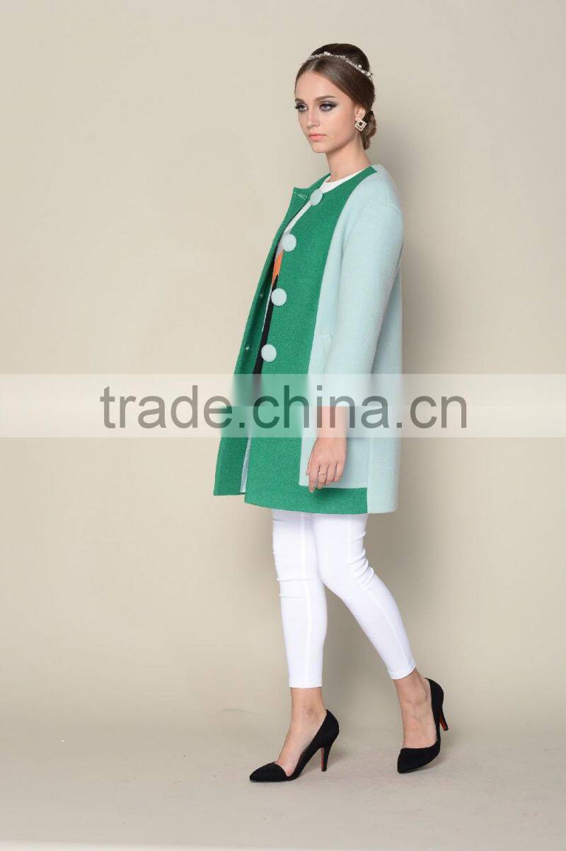 latest hot selling designs for 2015 2016 coat for winter, cheap price female coat winter