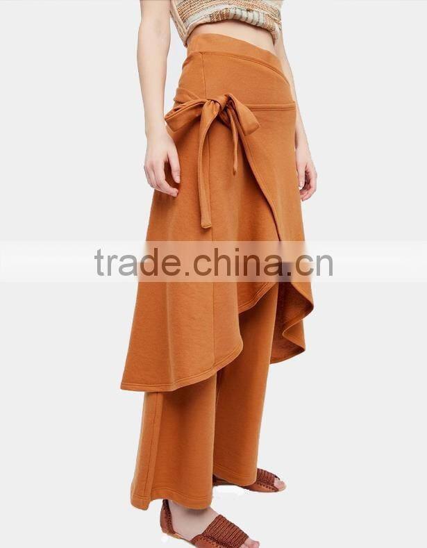 ruffles loose pants woman pants