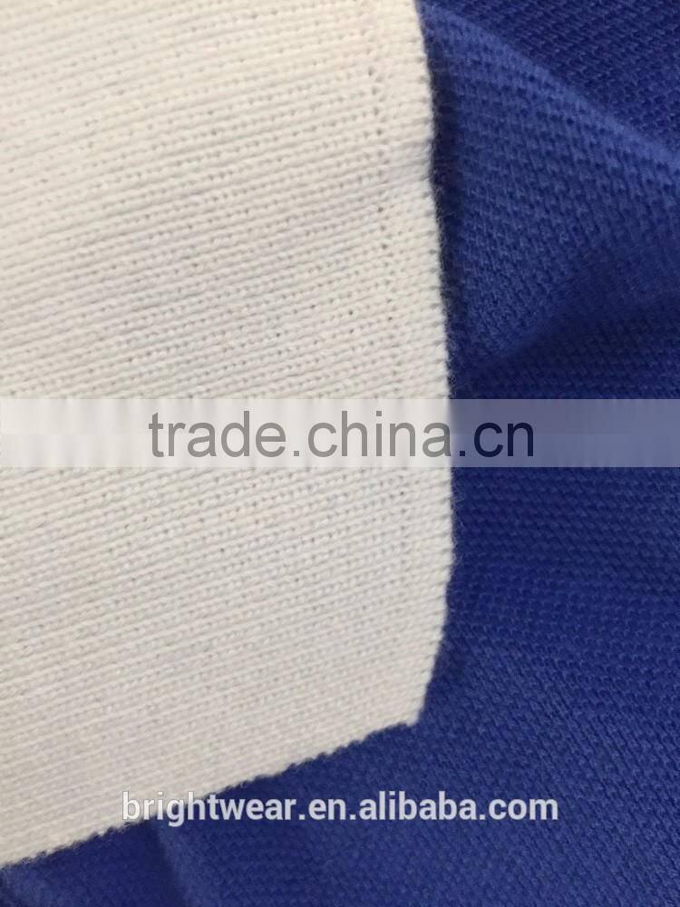 100% cotton pique fabric unifom polo shirt with contrast color for girls