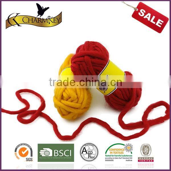 Charmkey wholesale hand knitting yarn blend yarn thick acrylic roving yarn