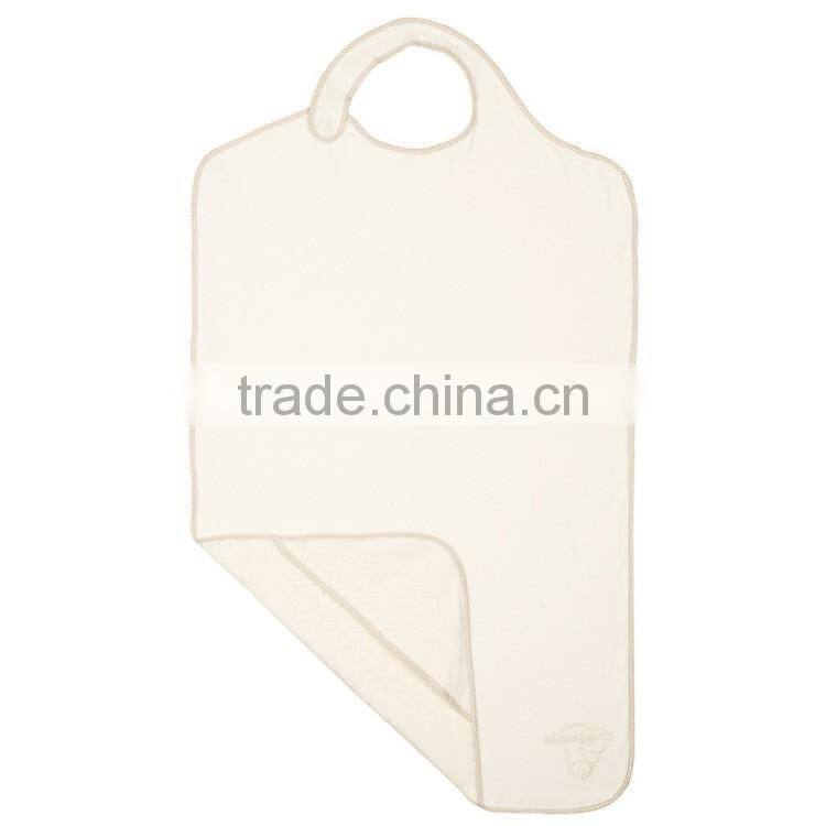 Cotton baby apron bath towel with hood