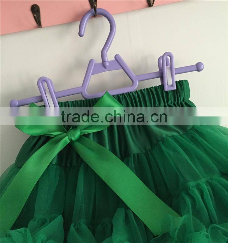 MOQ 1PCS green ruffle skirts