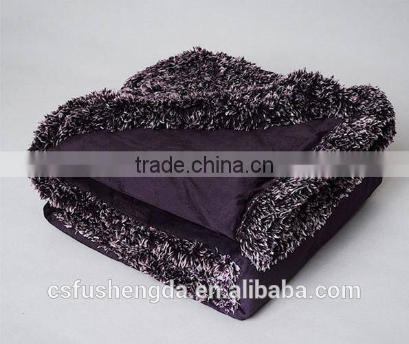 Fancy Hand made Knit Crochet Baby plush Blanket throw