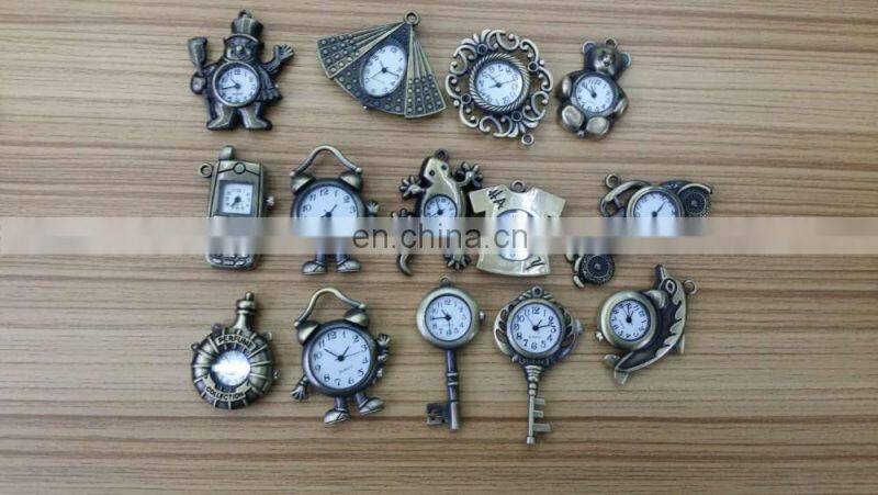 Retro Antique Vintage Cheap Owl Elephant Animal Pendant Necklace Watch