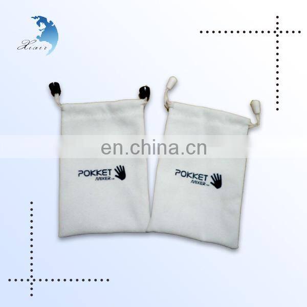 Exquisite Customized printing personale logo velvet pouch bags for jewelry
