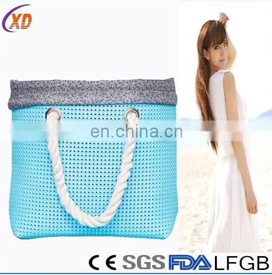 2017Alibaba on line shopping bag/hot sale silicone colorful beach bag/colorful beach bag