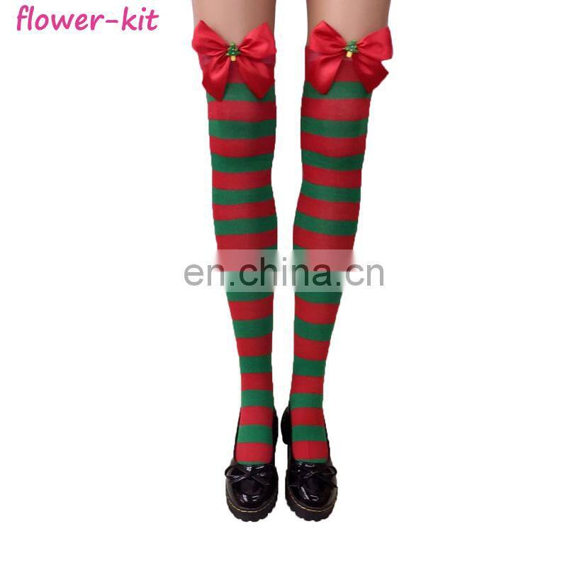 Wholesale Nylon Cute Sexy Striped Stockings For Halloween