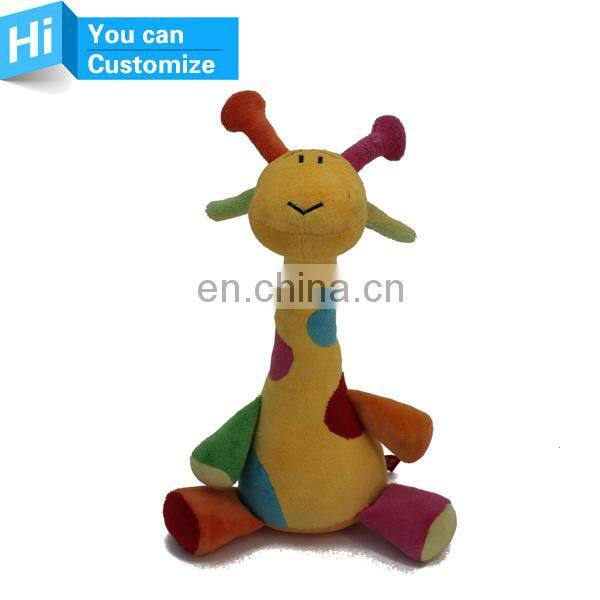 Professional custom soft animal giraffe stuffed plush toy